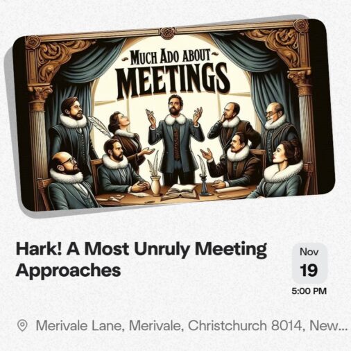 Hark! A Most Unruly Meeting Approaches