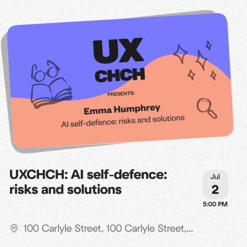 UXCHCH: AI self-defence: risks and solutions