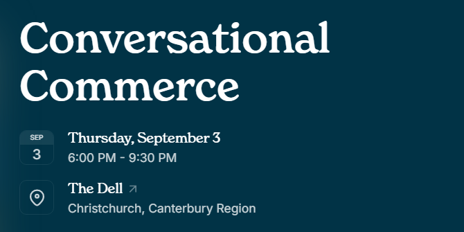 Conversational Commerce
