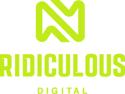 Ridiculous Digital Logo in green