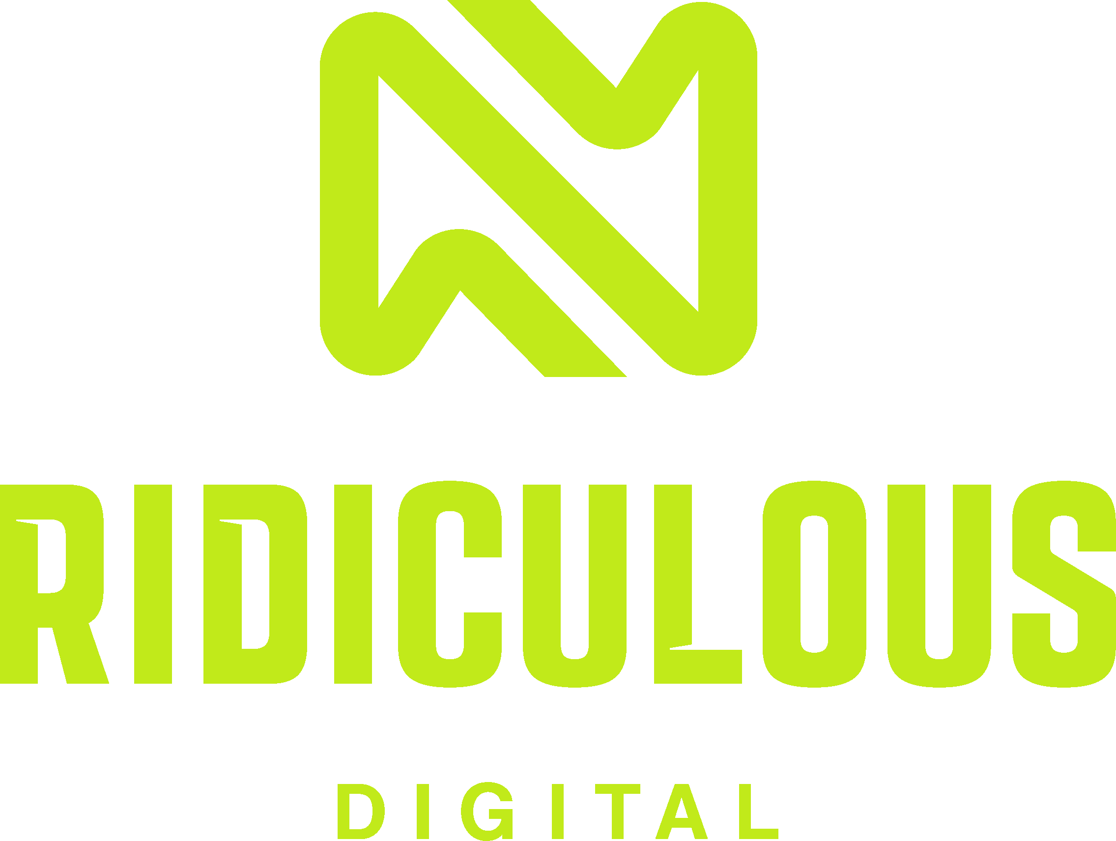 Ridiculous Digital Logo in green